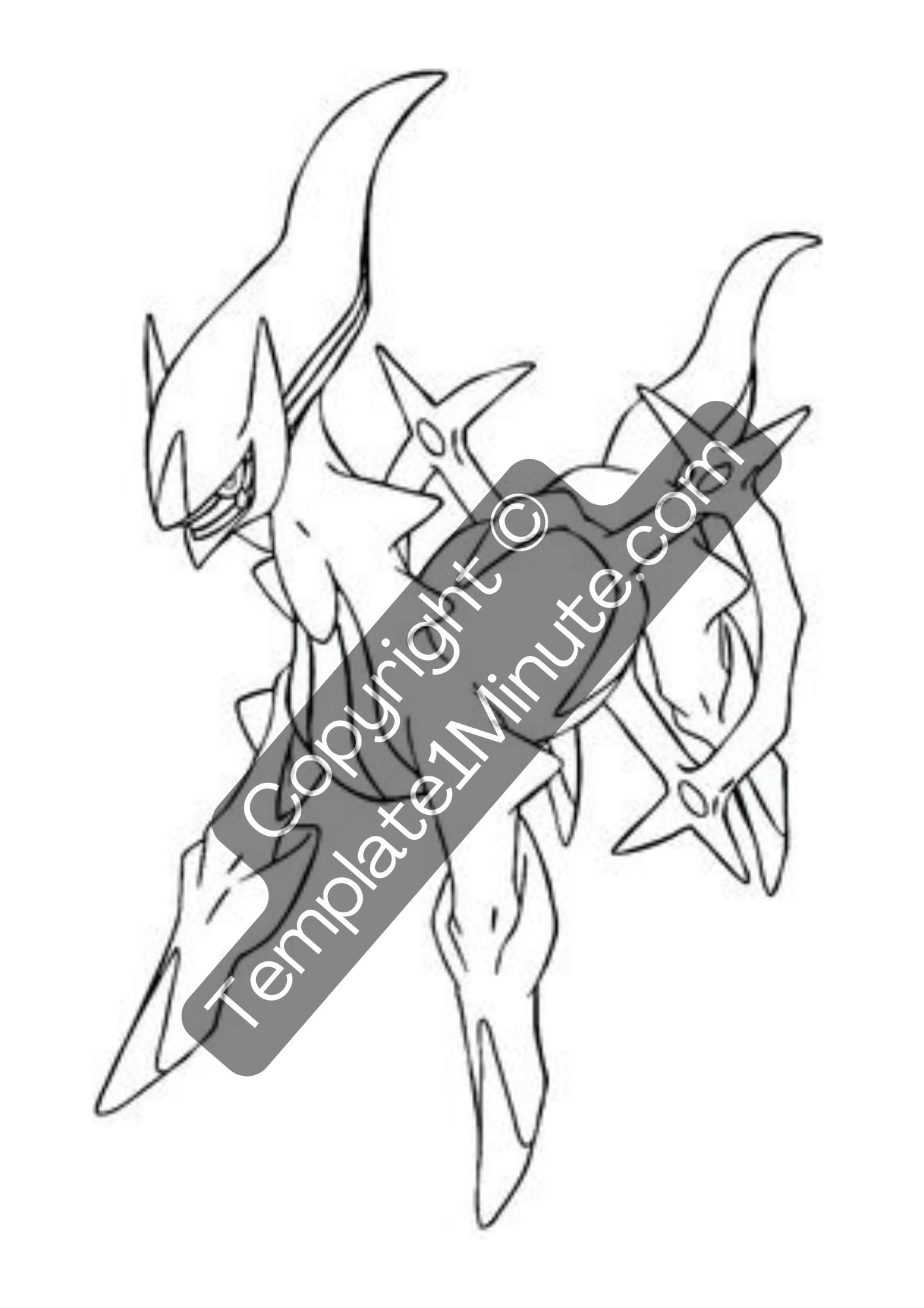 Legendary pokemon coloring pages printable template in pdf â