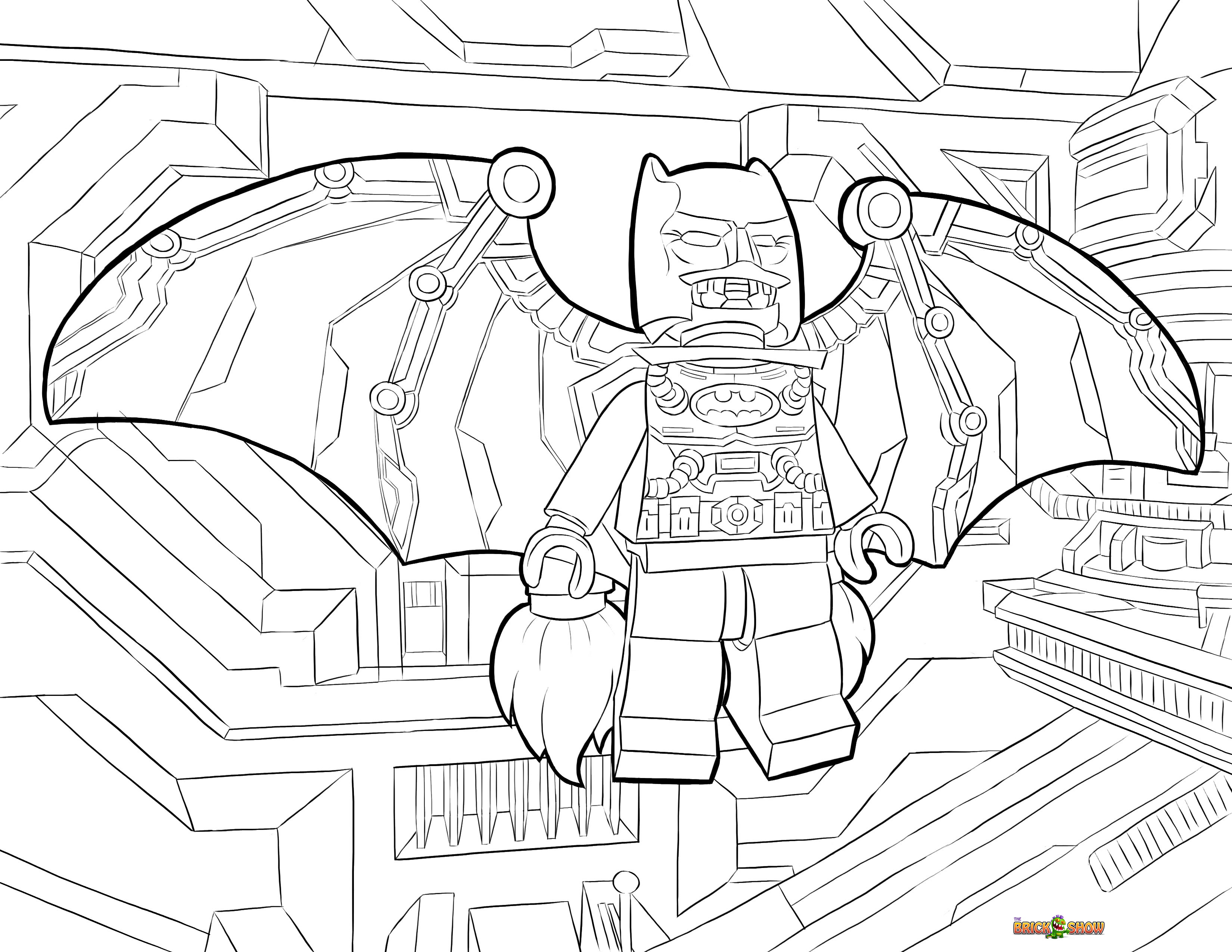 Lego batman beyond gotham coloring pages