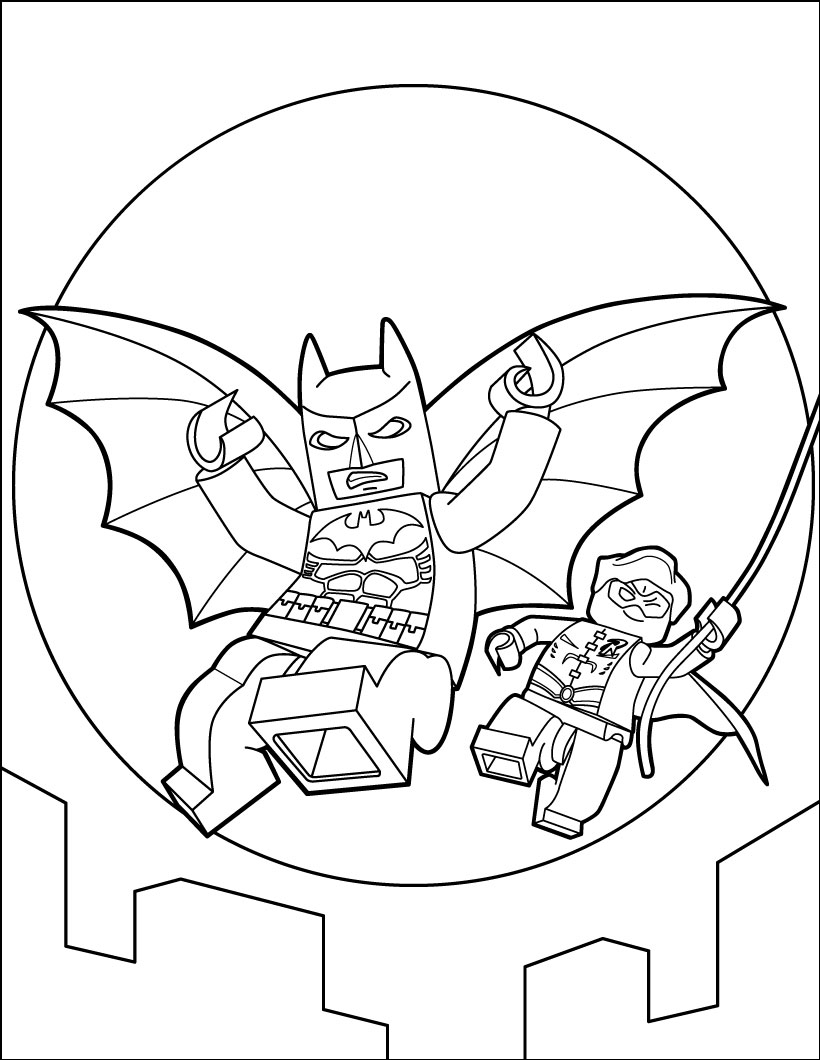 Lego batman coloring pages