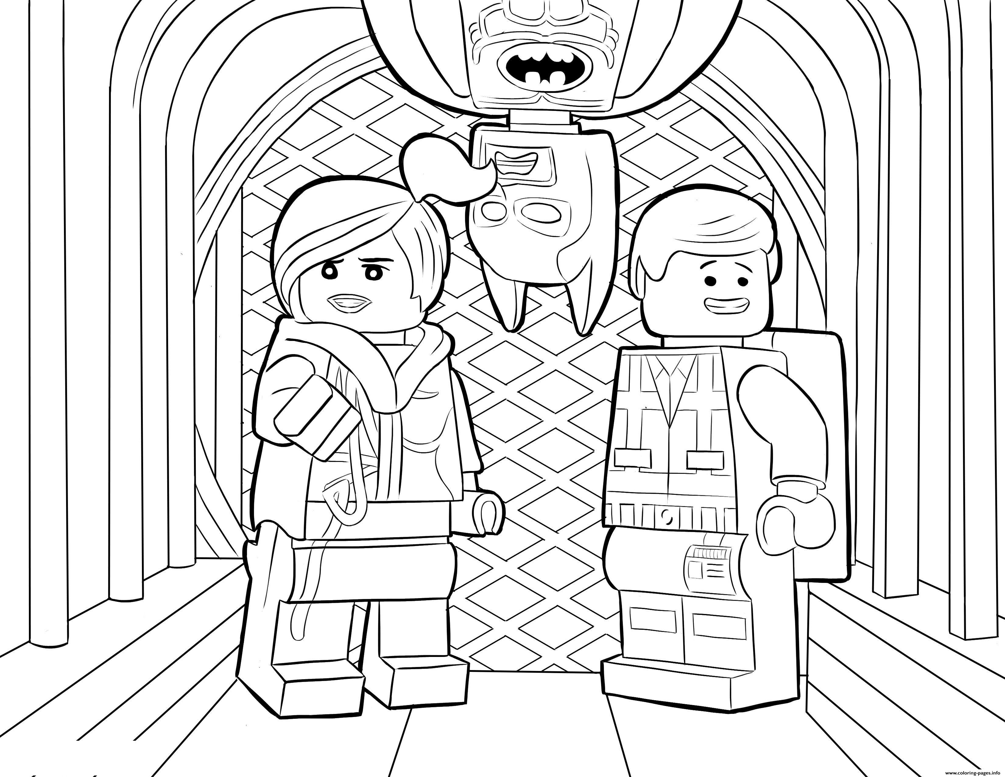 Lego batman sheet coloring page printable