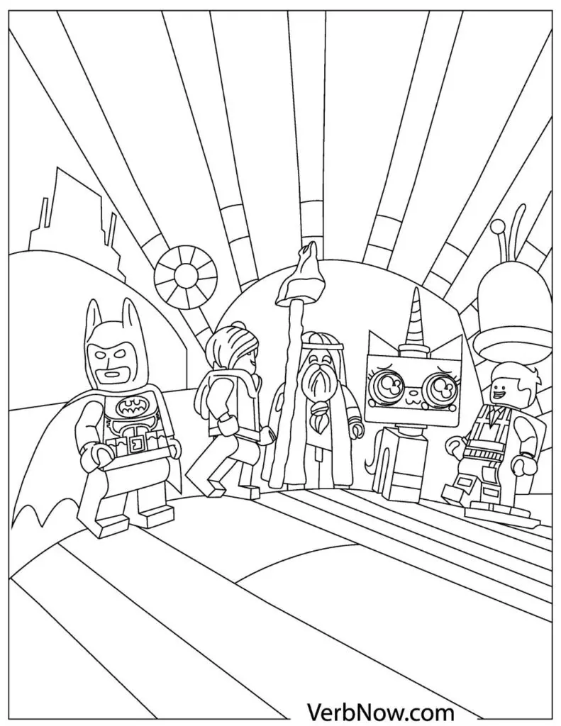 Free lego coloring pages for download printable pdf