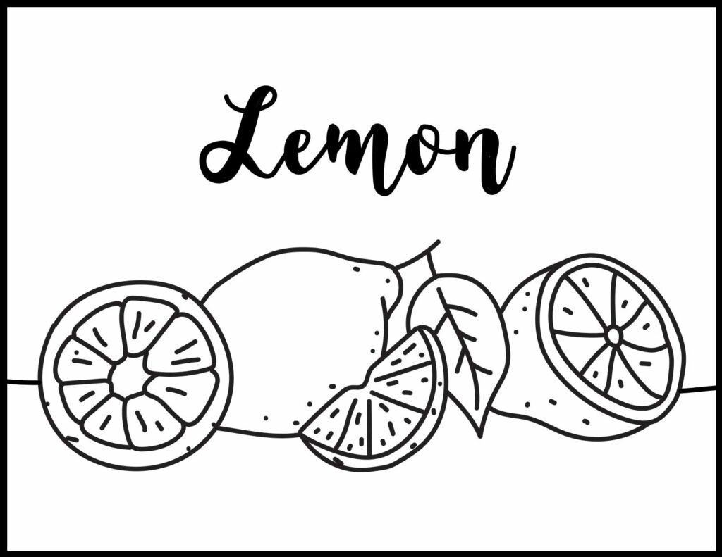 Lemon coloring pages roaring spork