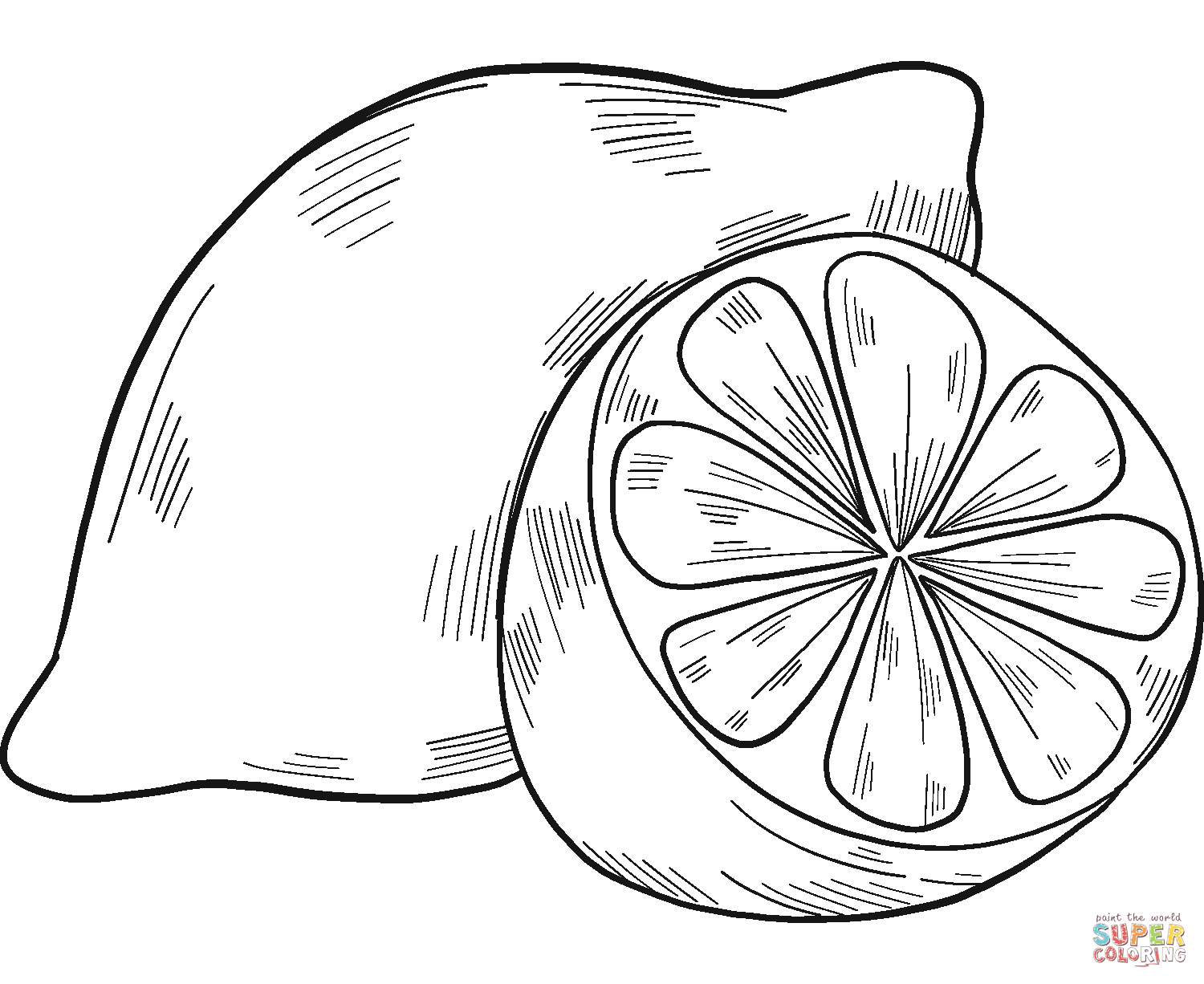 Lemons coloring page free printable coloring pages