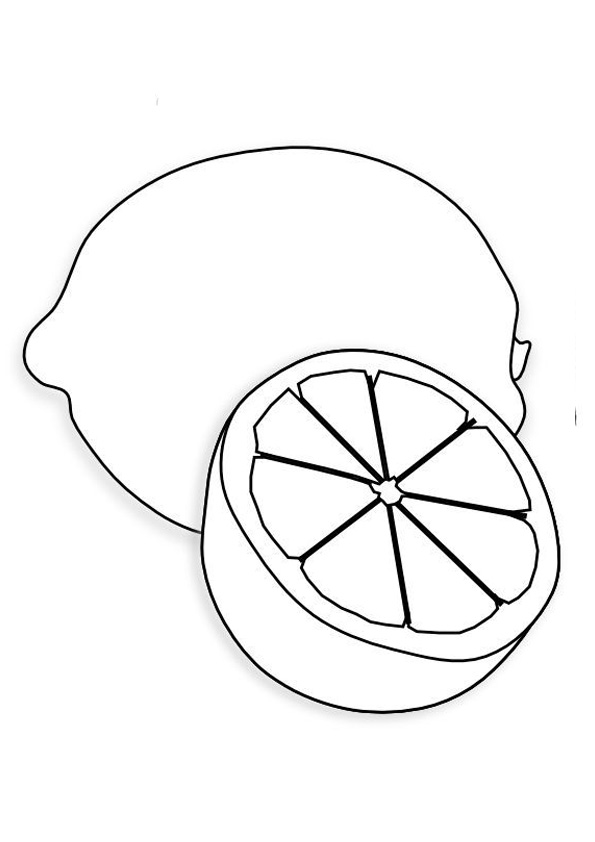 Coloring pages free printable lemon coloring pages