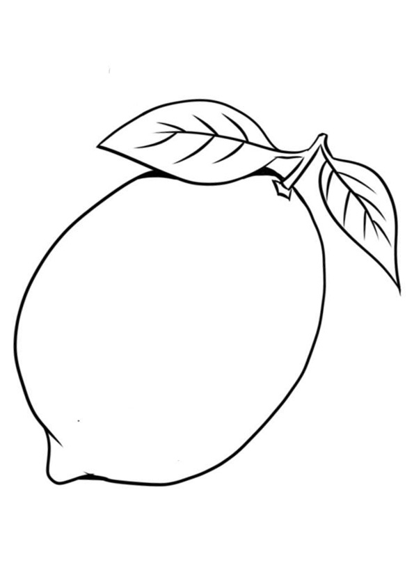 Coloring pages printable lemon coloring page for kids