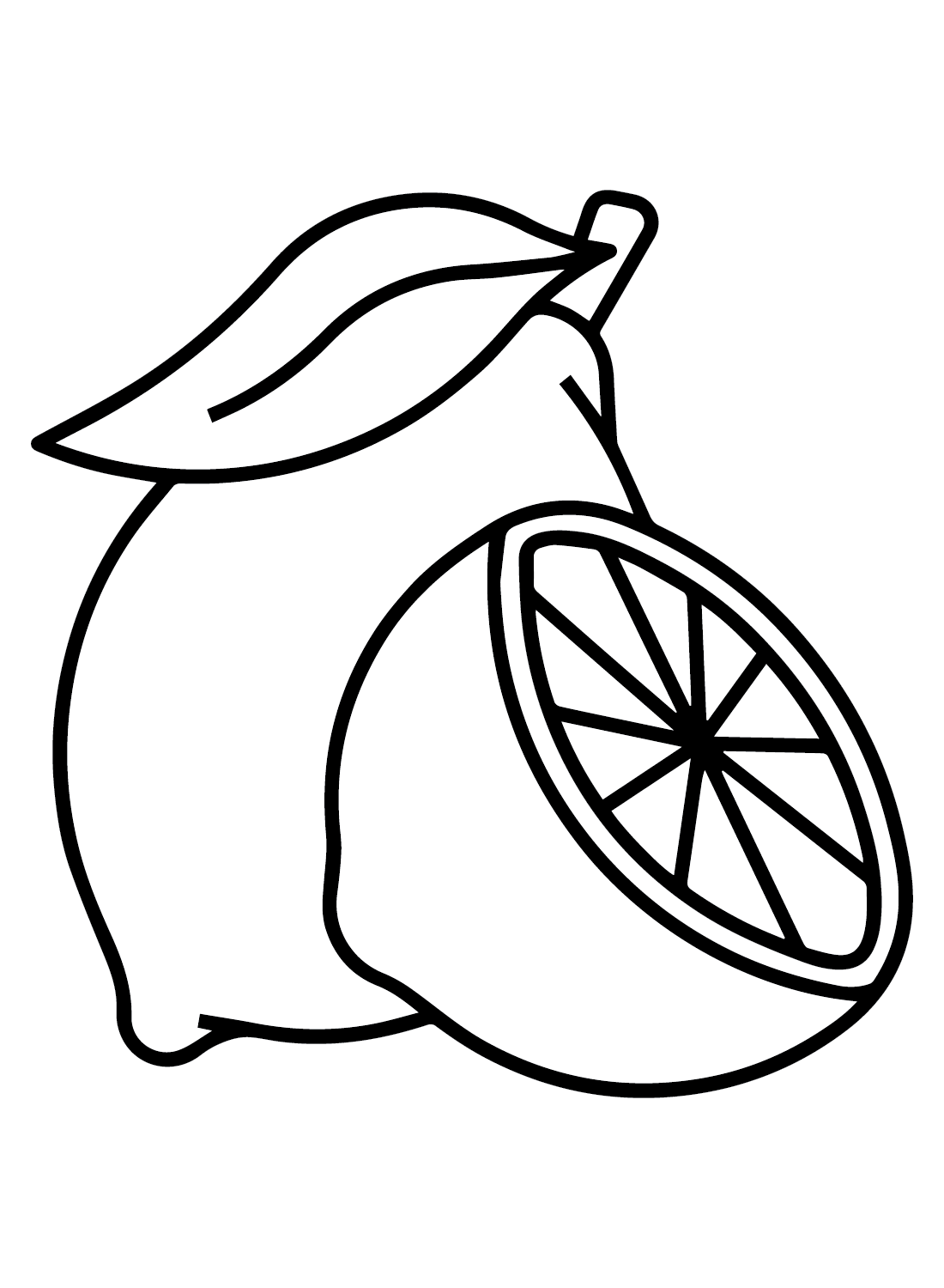 Lemons coloring pages