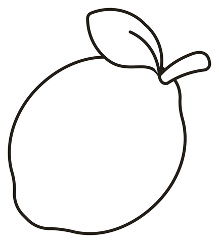 Lemon coloring page free printable coloring pages