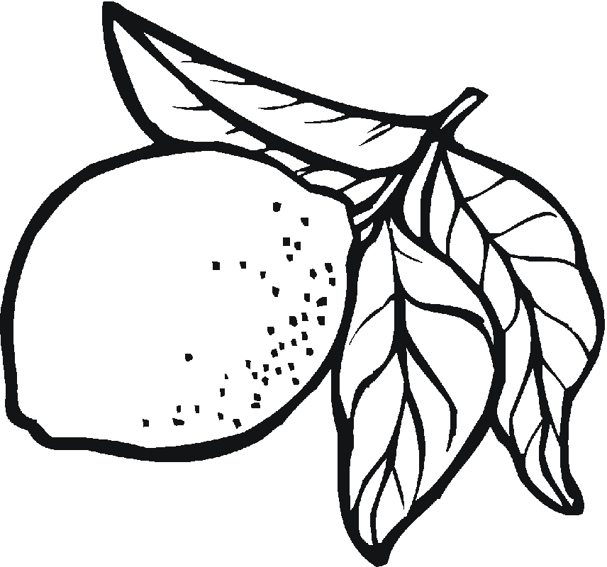 Lemon coloring pages