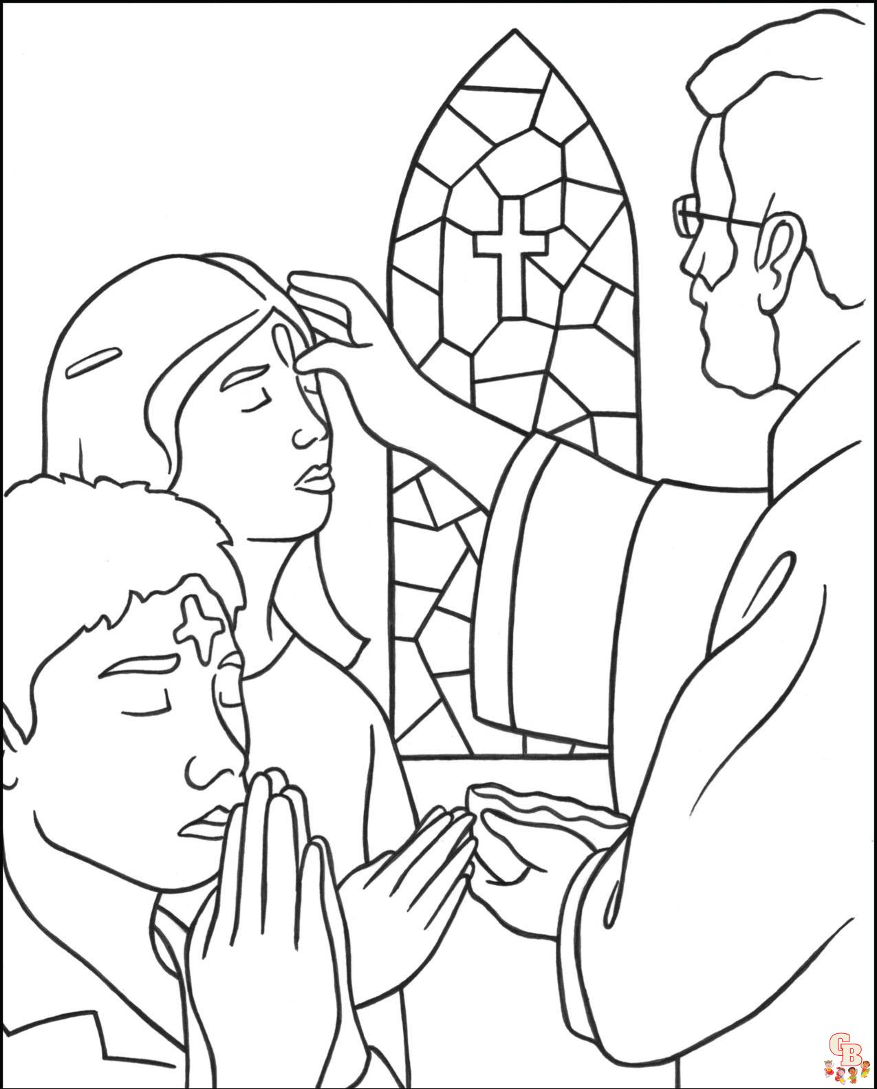 Free lent coloring pages for kids