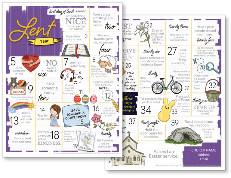 Lent activities for kids