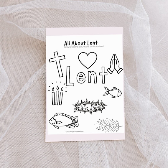 Catholic lent pdf lent coloring page lent for kids lent printable for kids lenten activity lent printable lent worksheet