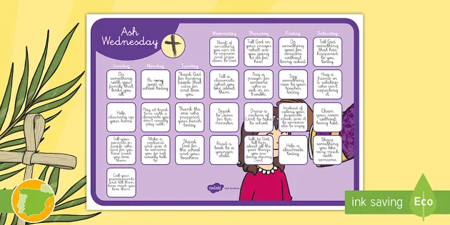 Lent calendar teacher made