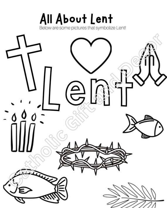 Catholic lent pdf lent coloring page lent for kids lent printable for kids lenten activity lent printable lent worksheet