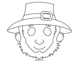 Printable leprechaun mask