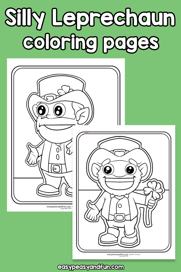 Silly leprechaun coloring pages â easy peasy and fun hip