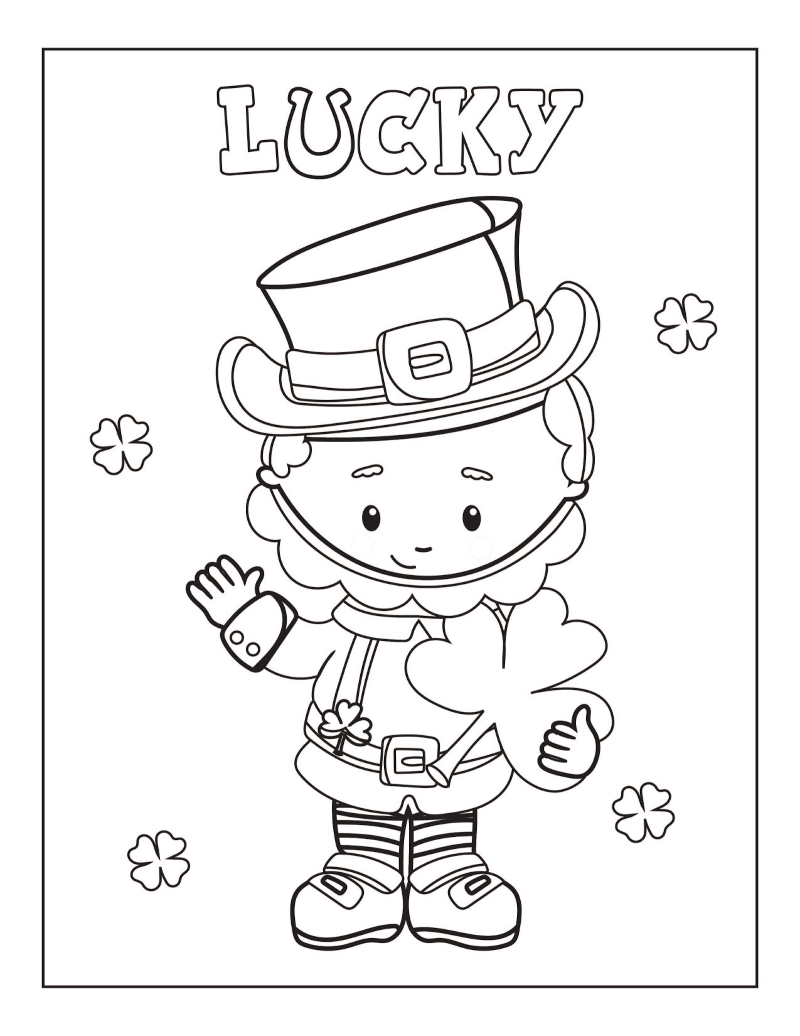 Free printable st patricks day coloring pages