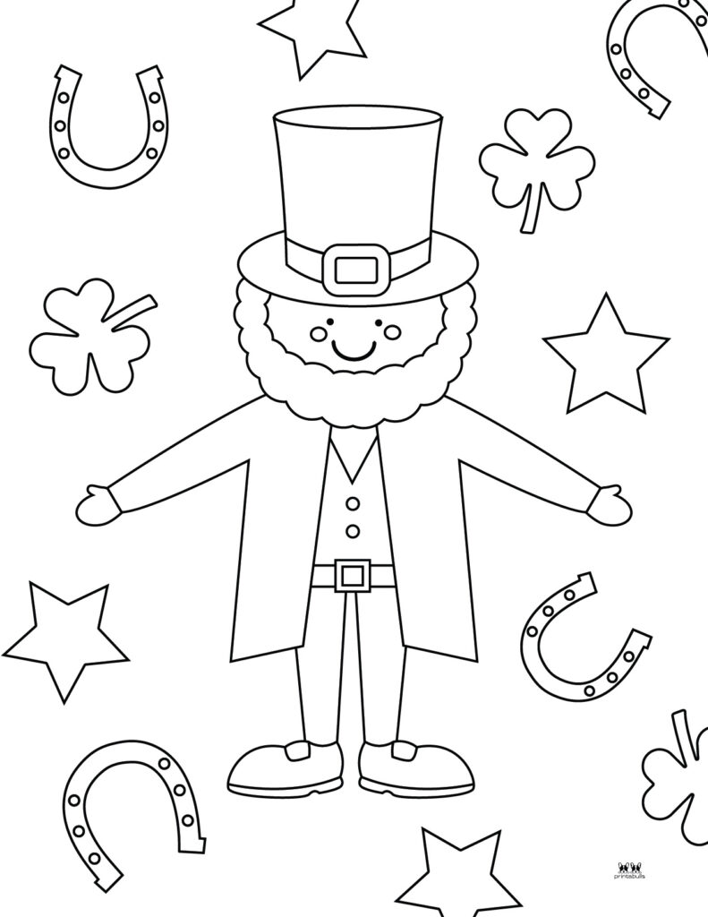 Leprechaun coloring pages templates