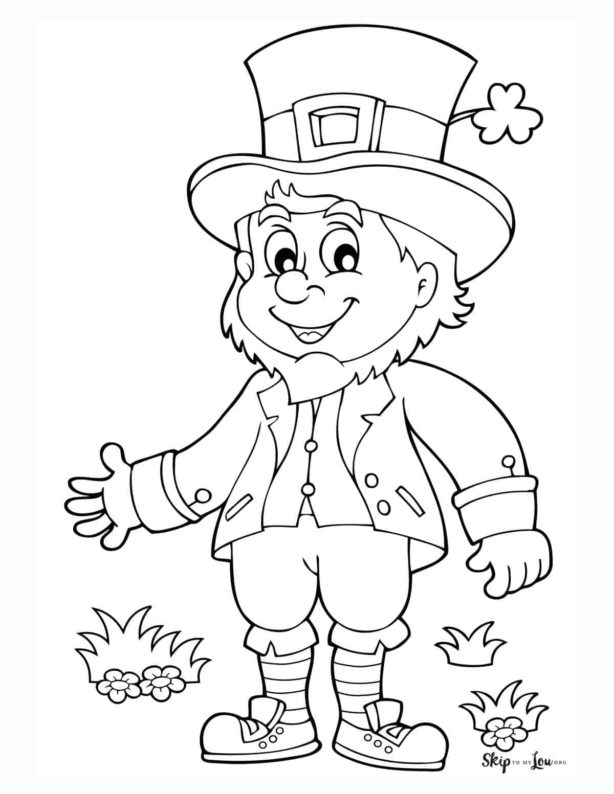 Leprechaun coloring pages skip to my lou