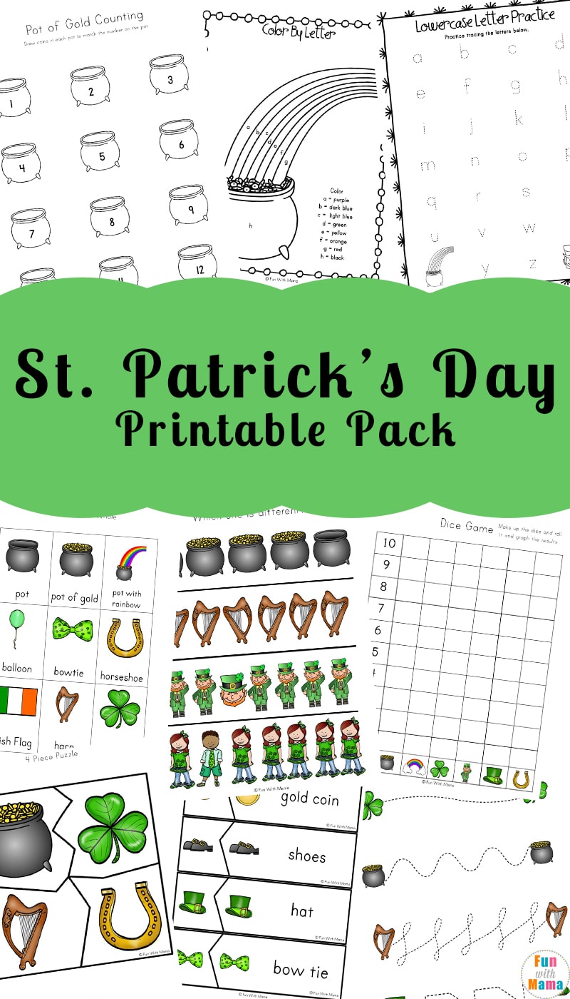 St patricks day coloring pages and activities