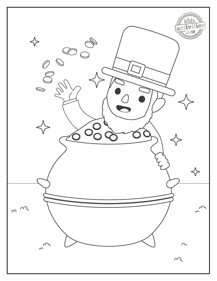 Best leprechaun coloring pages for kids kids activities blog