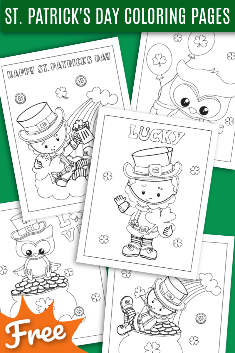 Free printable st patricks day coloring pages