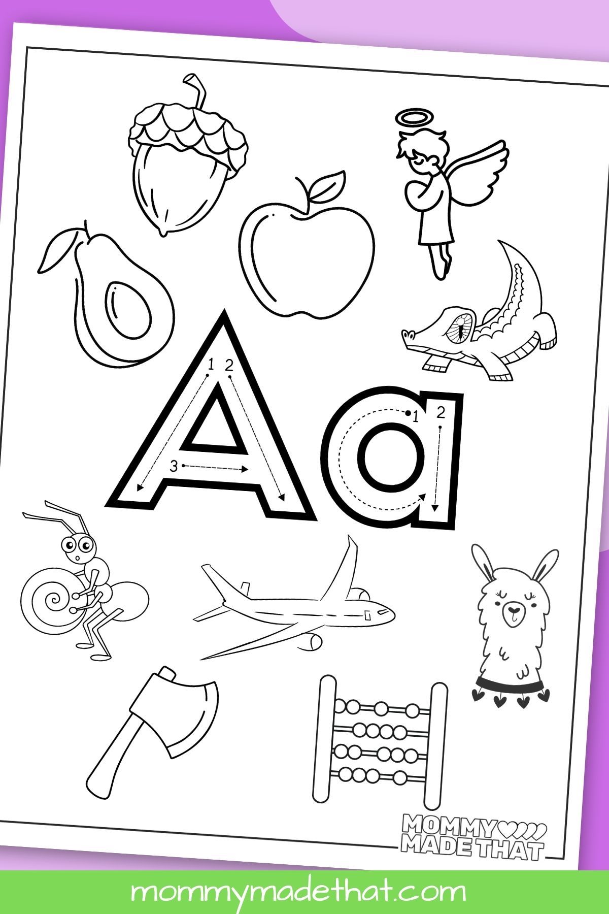 Letter a coloring pages tons of free printables