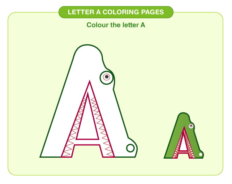 Letter a coloring pages download free printables