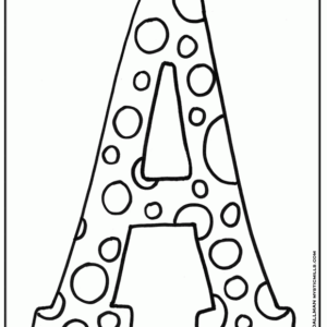 Letter a coloring pages printable for free download