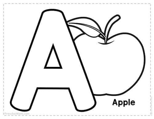 Alphabet coloring pages