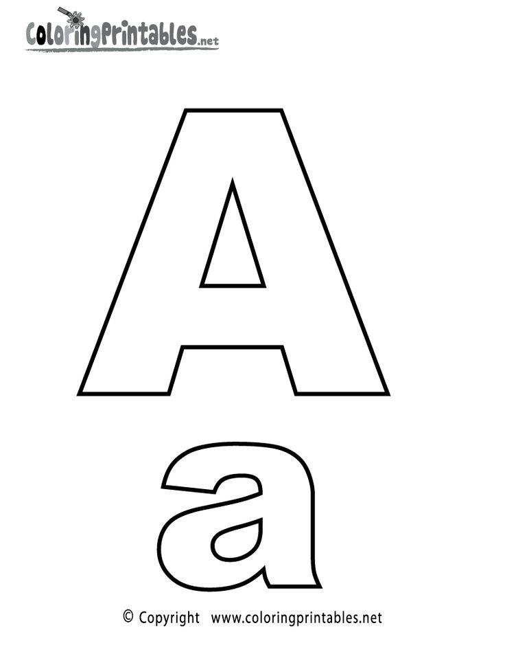 Alphabet letter templates letter a coloring pages lettering alphabet coloring letters