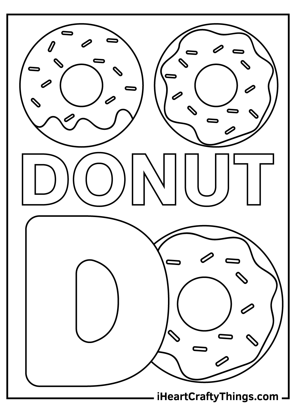 Letter d coloring pages free printables