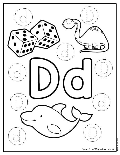 Letter d worksheets