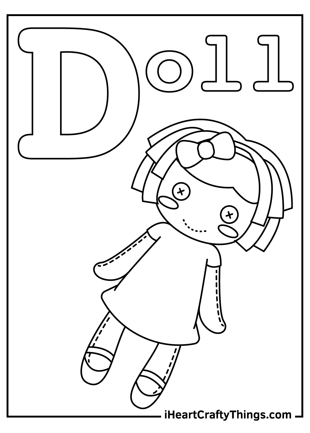 Letter d coloring pages free printables