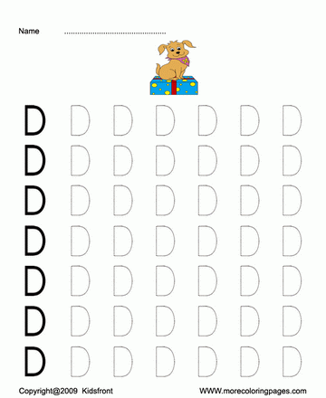 Printable capital letter dot to dots d coloring worksheets free online coloring pages