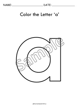 Alphabet coloring pages letters worksheets letter recognition preschoolt