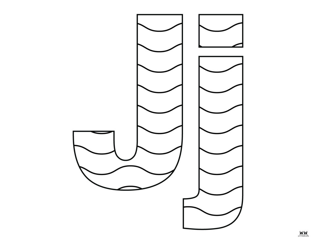 Letter j coloring pages