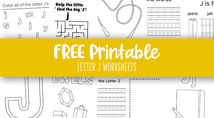 Letter j worksheets