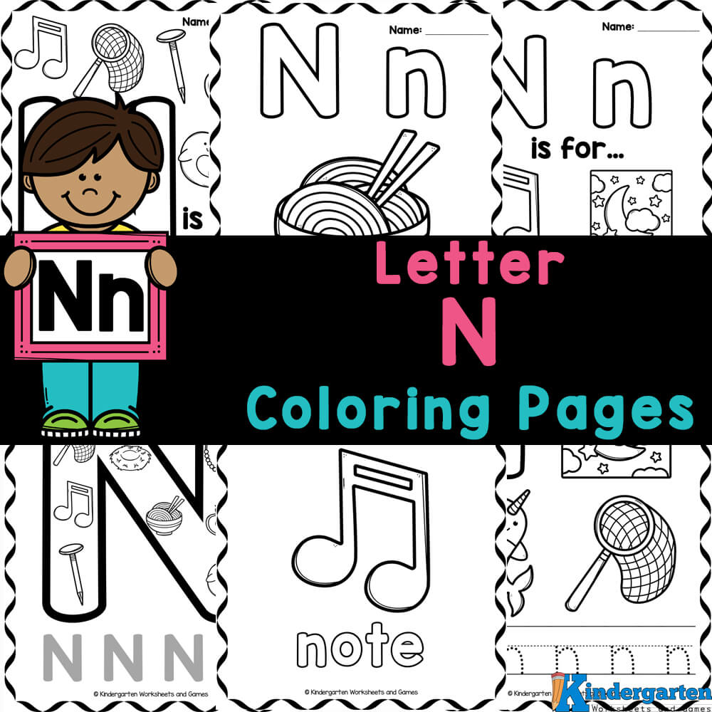 Free printable letter n coloring pages