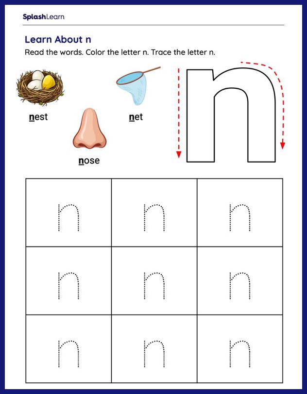 Letter tracing worksheets for preschoolers online