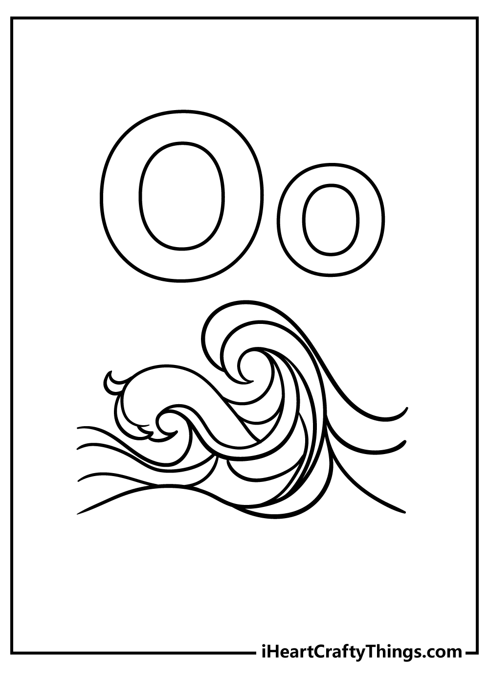 Letter o coloring pages free printables