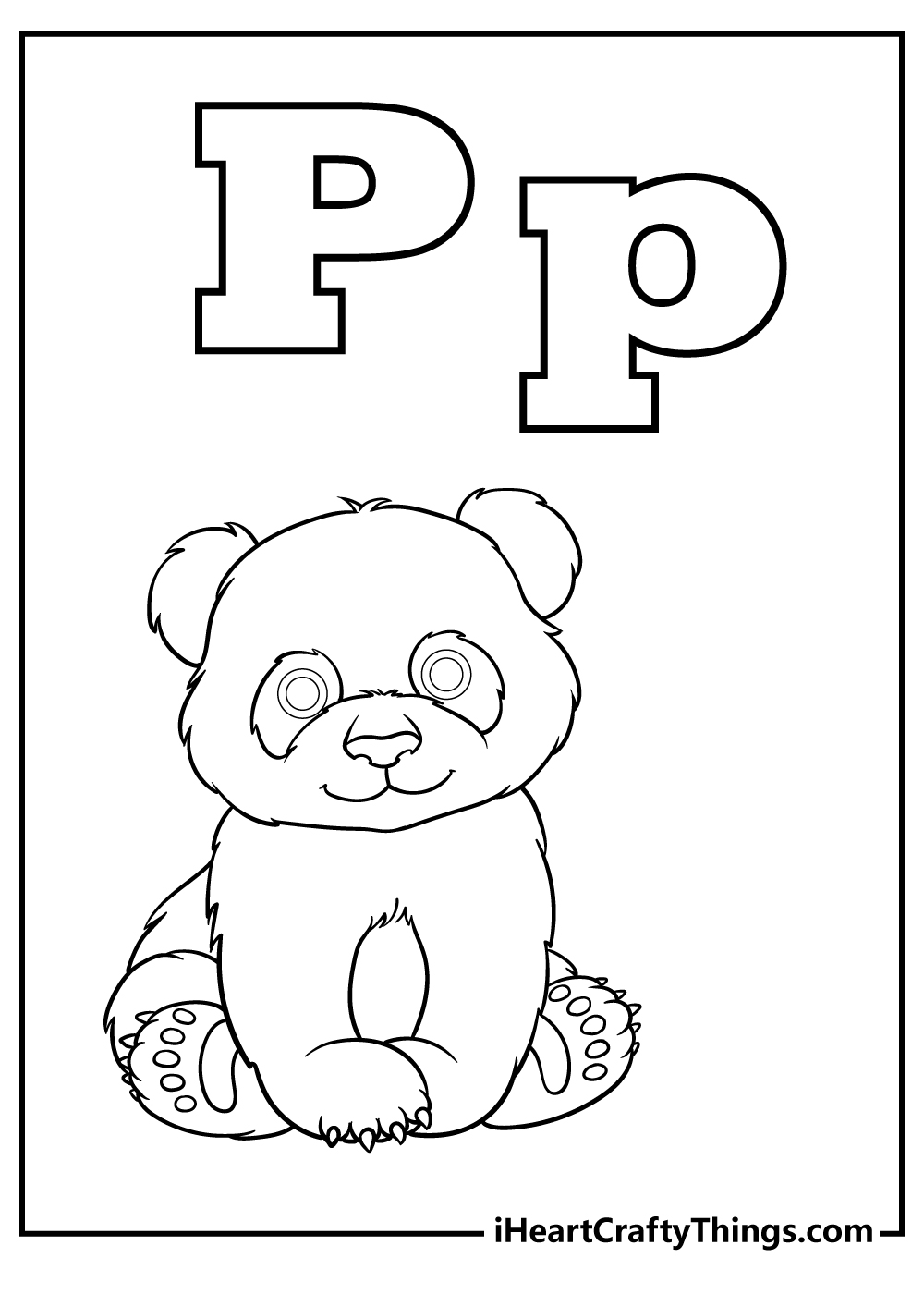 Letter p coloring pages free printables