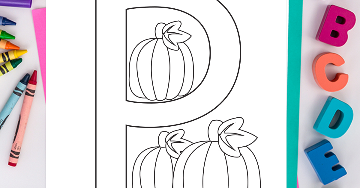 Letter p coloring page free alphabet coloring page