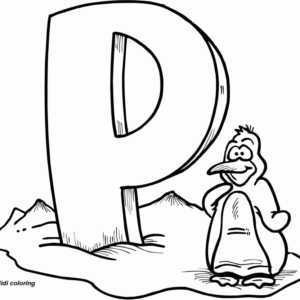 Letter p coloring pages printable for free download