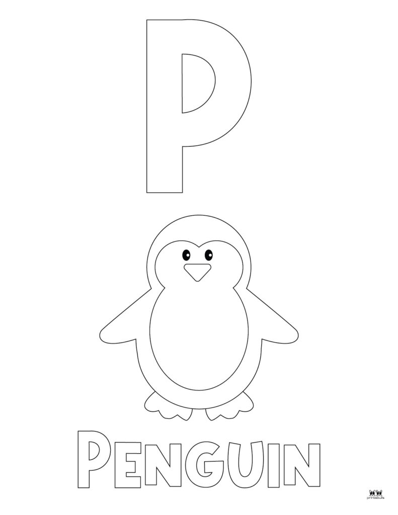 Letter p coloring pages