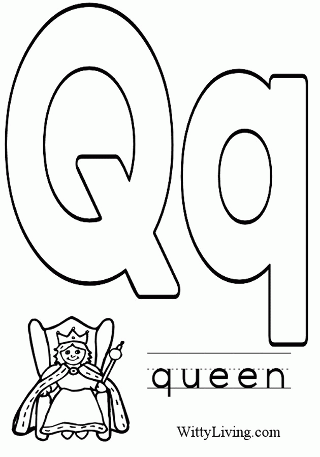 Letter q coloring pages printable for free download