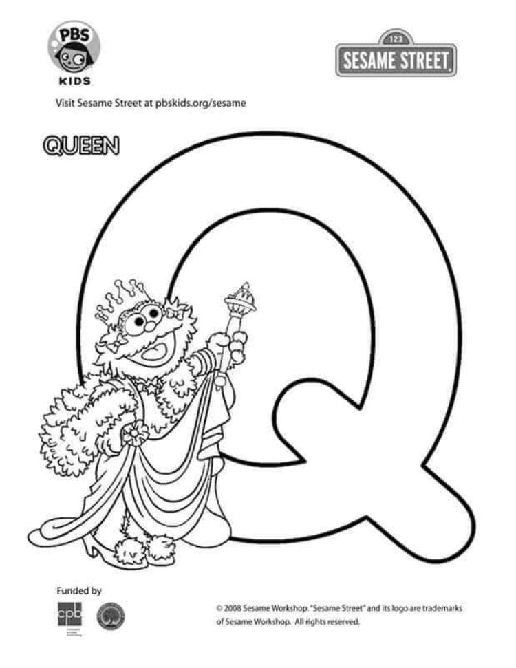 The letter q coloring page kids coloringâ kids for parents