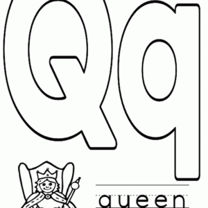 Letter q coloring pages printable for free download