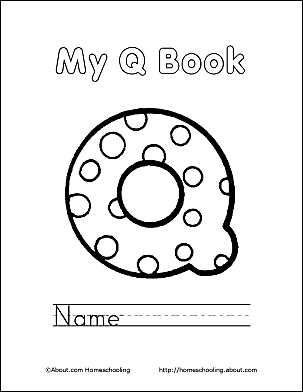 Letter q coloring book