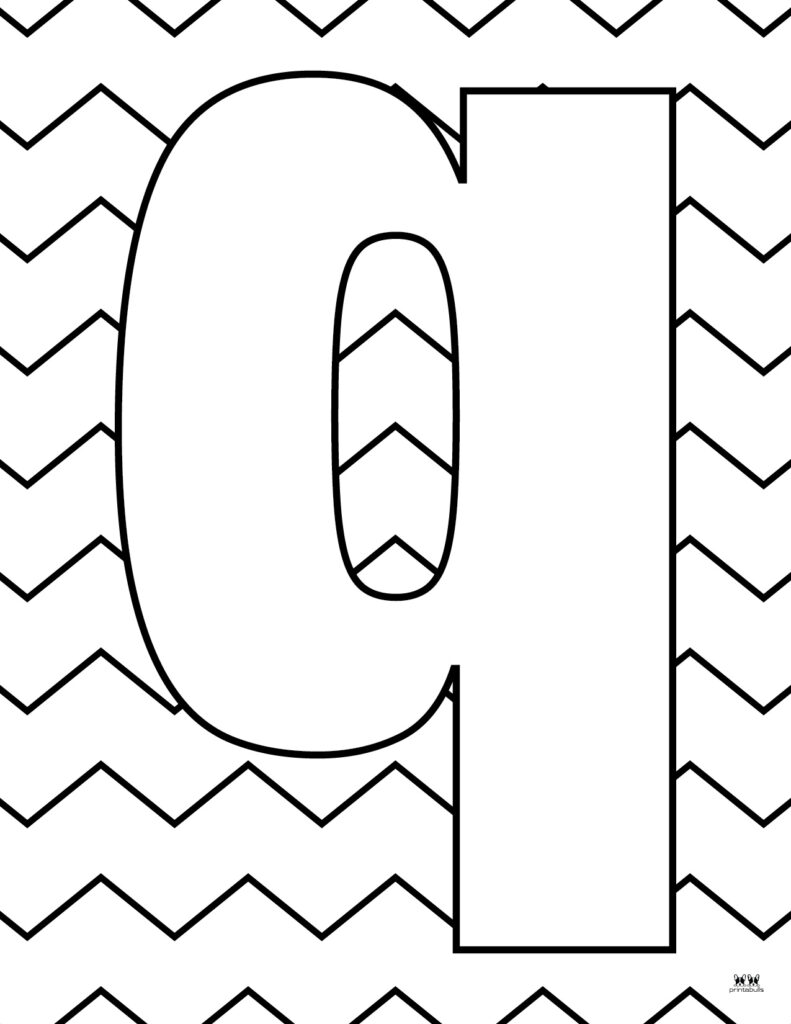 Letter q coloring pages