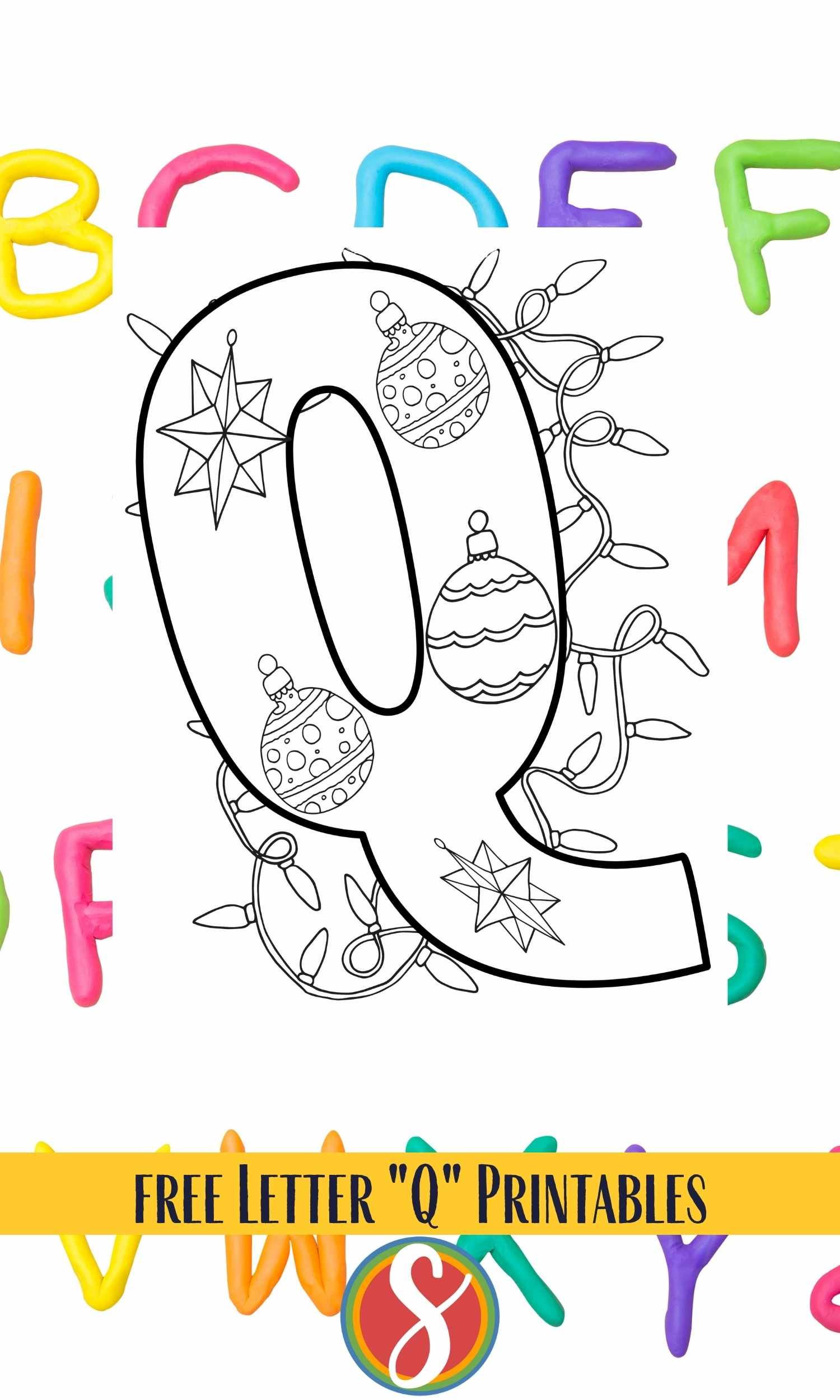 Free q coloring pages â stevie doodles